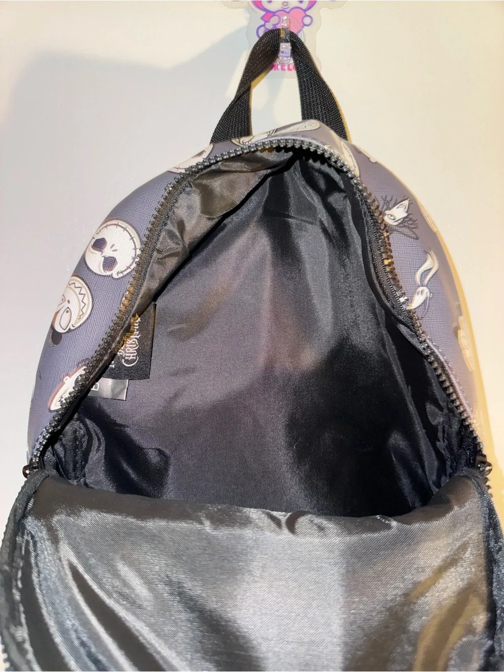 Disney’s The Nightmare Before Christmas Faces Mini Backpack Grey And Black